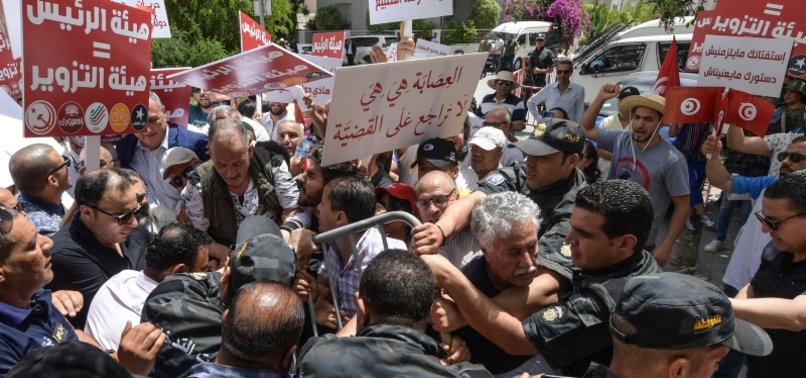 TUNISIAN JUDGES TO GO ON STRIKE ON MONDAY TO PROTEST DISMISSALS BY KAIS SAIED
