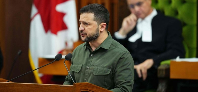 ZELENSKY GREETED BY STANDING OVATION IN CANADAS PARLIAMENT