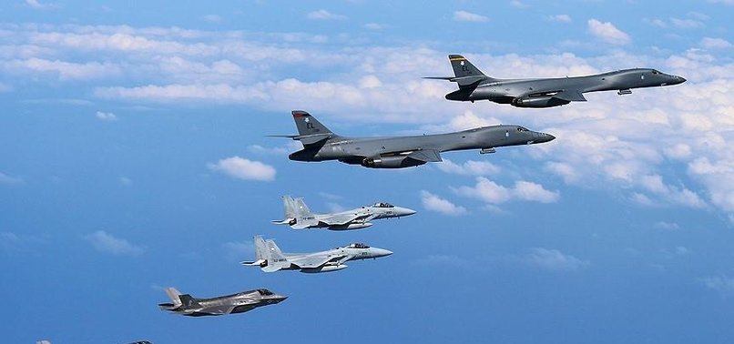 US SHOWS OFF BOMBERS AGAIN OVER KOREA