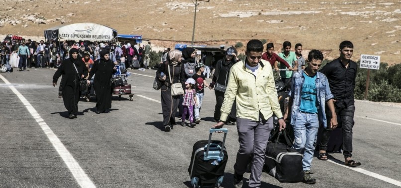 THOUSANDS OF SYRIANS IN TURKEY RETURN HOME FOR EID AL-ADHA HOLIDAY