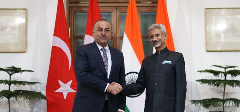 TURKISH FOREIGN MINISTER MEETS INDIAN COUNTERPART ON SIDELINES OF G-20 MEETING