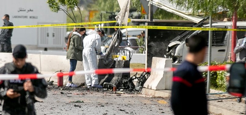FIVE KILLED IN SUICIDE BOMBING NEAR U.S. EMBASSY IN TUNISIA