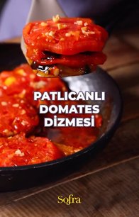 Patlıcanlı Domates Dizmesi