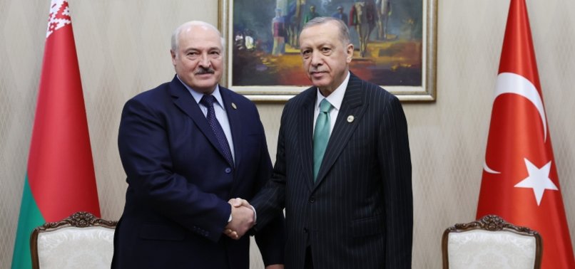 TURKISH, BELARUSIAN PRESIDENTS MEET IN ASTANA