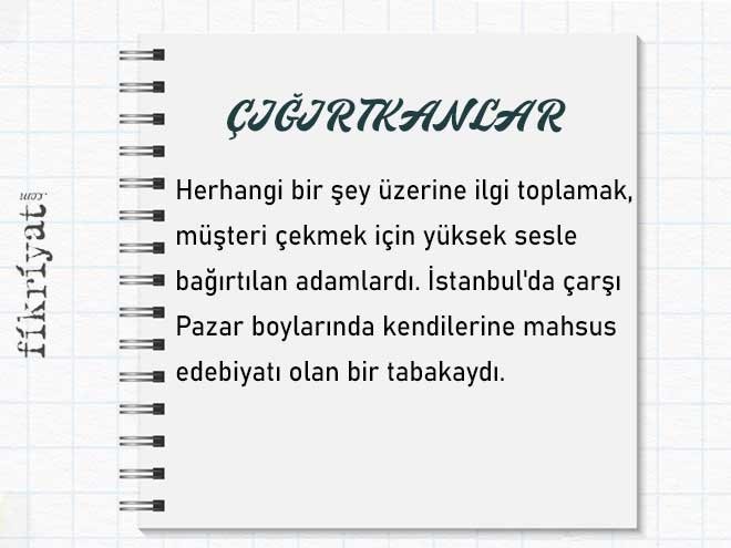 ÇIĞIRTKANLAR