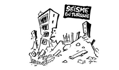 Islamophobic magazine Charlie Hebdo draws criticism from Parisians after publishing inhuman cartoon on Türkiye quake