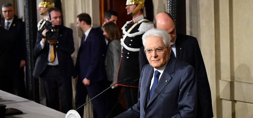 FIRST ROUND OF ITALY GOVERNMENT CRISIS TALKS FAILS: PRESIDENT
