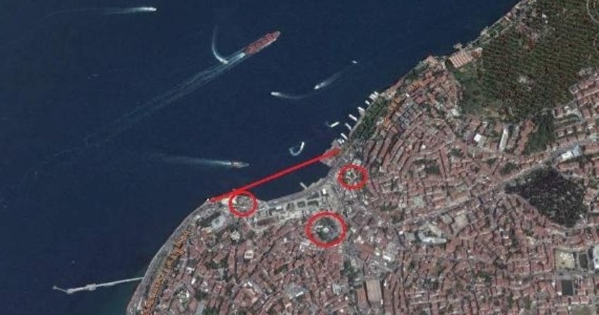 Üsküdar Sahilinde bulunan Şemsi Paşa Camisi ile Üsküdar iskelesi arasına dev dolgu alanı