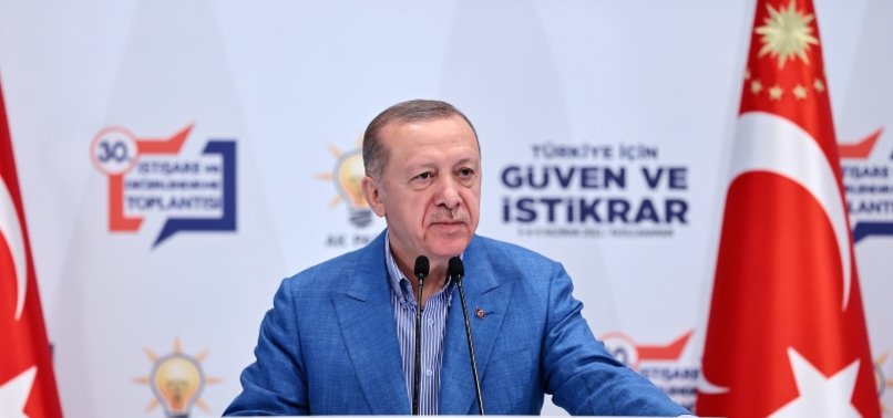 ERDOĞAN SAYS MAY FIGURES SHOW INFLATION IS ON DOWNWARD TREND