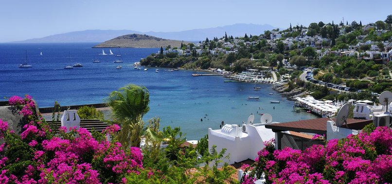 TURKEYS BODRUM TOWN ON AEGEAN SHORE ATTRACTS TOURISTS