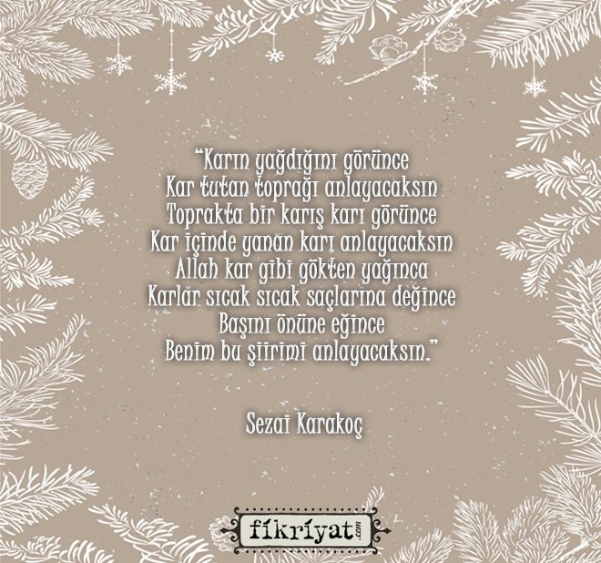 Sezai Karakoç – Kar