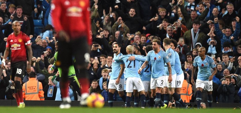 MAN CITY GOES 12 POINTS CLEAR OF UNITED WITH 3-1 DERBY WIN
