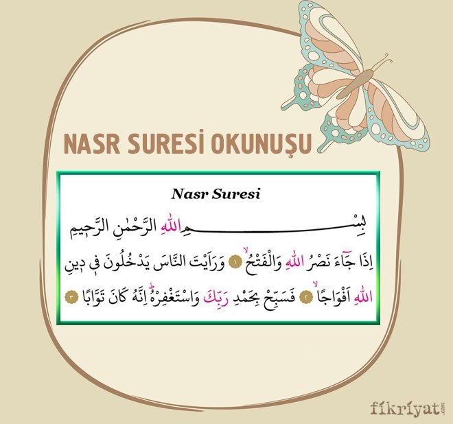 Nasr suresi okunuşu