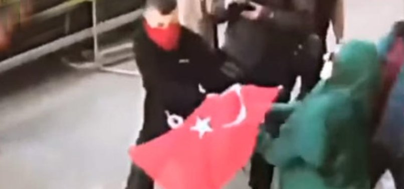 WOMAN ATTACKED BY PKK IN LONDON SAYS: FLAG IS HONOR!