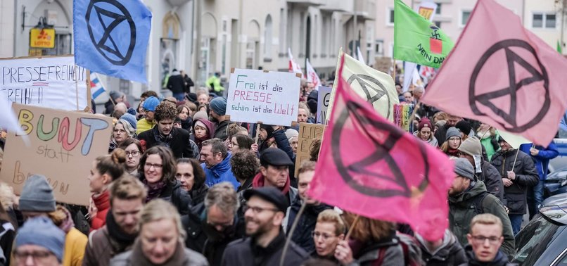 MORE THAN 7,000 MARCH IN HANOVER TO PROTEST RIGHT-WING RALLY
