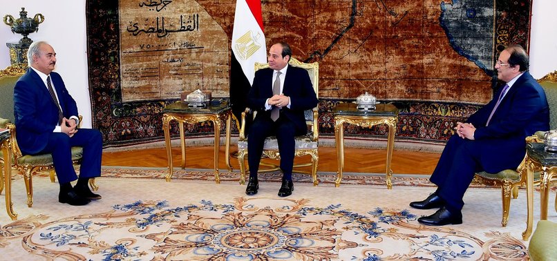 EGYPTS SISI MEETS LIBYAN STRONGMAN HAFTAR IN CAIRO: PRESIDENCY