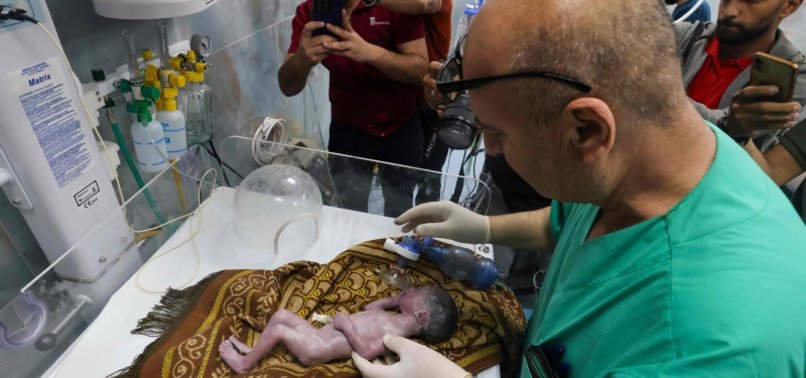 GAZAN DOCTORS SAVE BABY OF PALESTINIAN PREGNANT WOMAN KILLED BY ISRAELI SOLDIERS