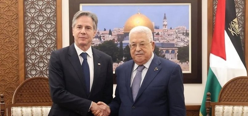 U.S. BLINKEN DISCUSSES NEW PALESTINIAN CABINET WITH PRESIDENT ABBAS