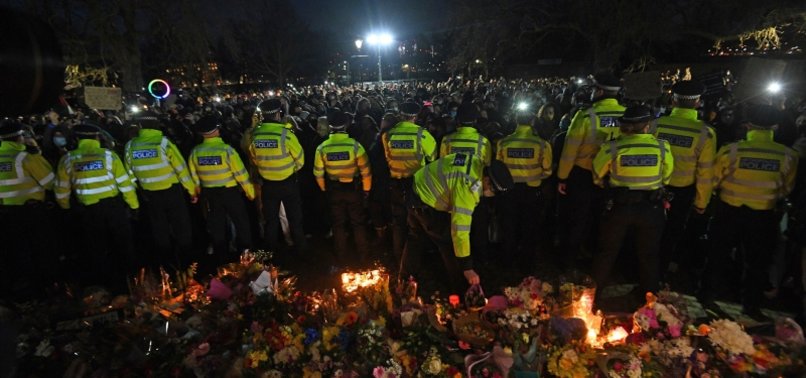 UK POLICE UNDER FIRE AFTER CRACKDOWN ON VIGIL FOR MURDERED WOMAN