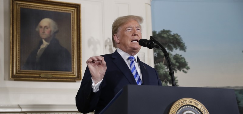 Trump pulls out of 'horrible, one-sided' Iran deal, reinstates sanctions on Tehran
