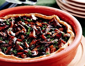 Mantarlı Kekikli Tart