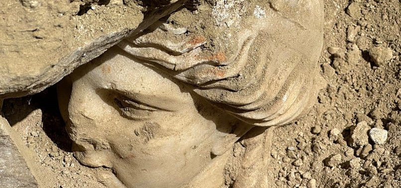TURKISH ARCHAEOLOGISTS UNEARTH STATUE HEAD OF HYGIEIA, THE ANCIENT GREEK GODDESS OF HEALTH