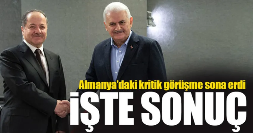 Yıldırım Barzani görüşmesi sona erdi