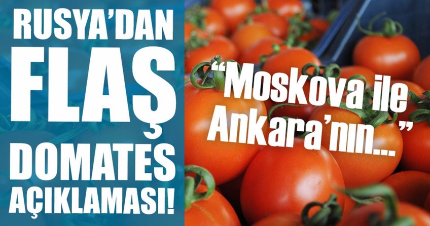 Rusya’dan flaş domates açıklaması