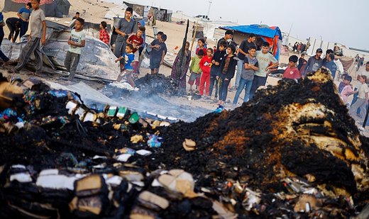 Israel claims Palestinian civilians killed from fire after strike in Rafah