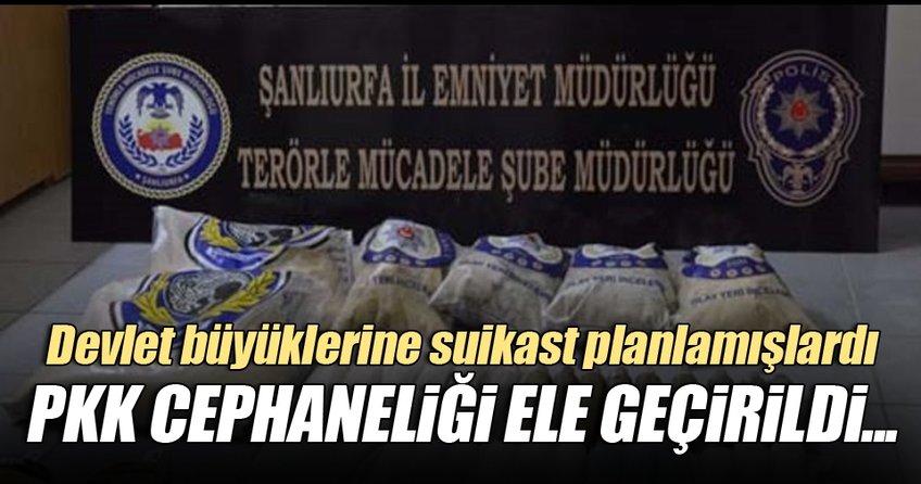 Şanlıurfa’da PKK cephaneliği ele geçirildi