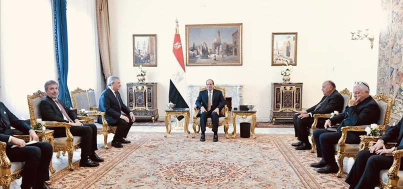 EGYPTIAN PRESIDENT, ITALIAN FOREIGN MINISTER DISCUSS REGIONAL ISSUES