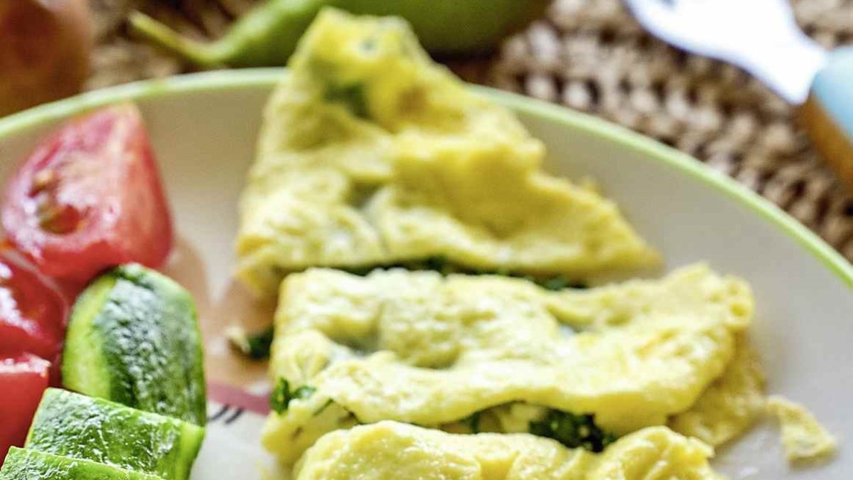 Keçi Peynirli, Maydanozlu Omlet