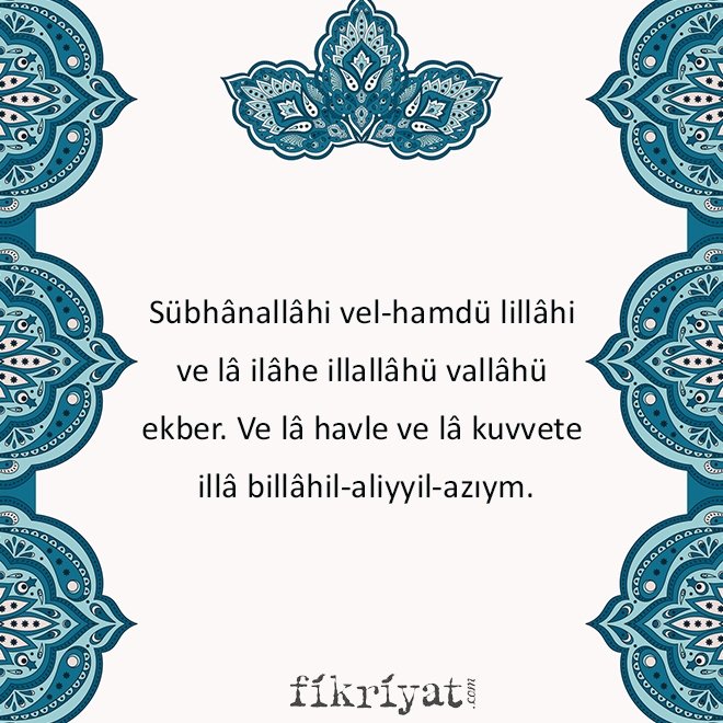 Mevlid Kandili gecesinde çekilecek tesbihler