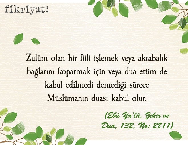 GÜNAH BİR FİİLİ İŞLEMEK VE BİR FARZI TERK ETMEK İÇİN YAPILAN DUA