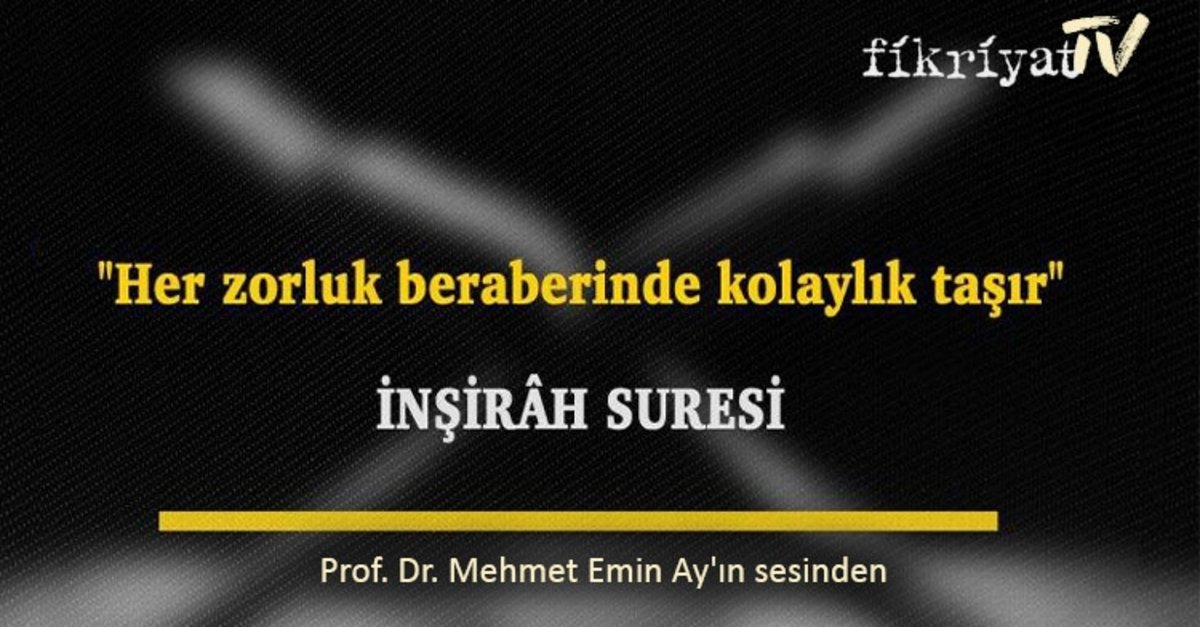 insirah suresi okumak neye iyi gelir