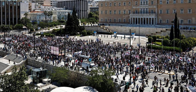 GREEKS STRIKE TO MARK TRAIN CRASH ANNIVERSARY AND DEMAND JUSTICE