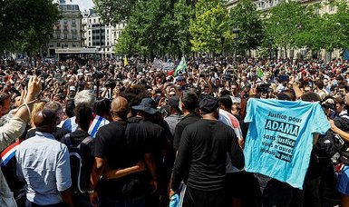 Protesters take to French streets to remember Black man, Adama Traore, who died in police custody in 2016