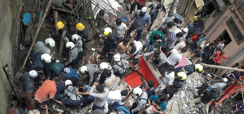 AT LEAST 40 FEARED TRAPPED IN RESIDENTIAL BUILDING COLLAPSE IN INDIAS MUMBAI