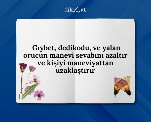 MANEVİ KİRLİLİKTEN KAÇINMAK