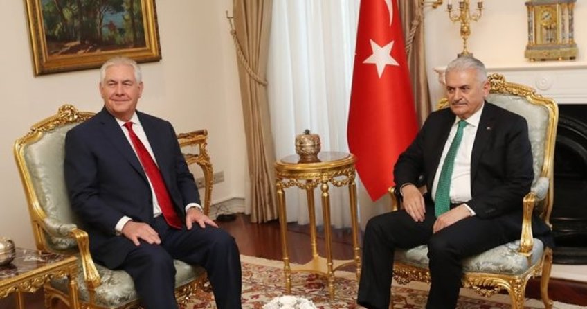 ABD Dışişleri Bakanı Rex Tillerson Türkiye’yede Başbakan Yıldırım’la görüştü