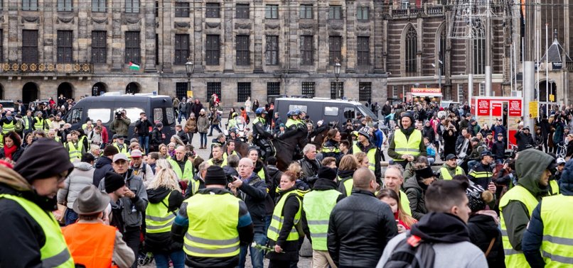 CLASHES AS YELLOW VEST PROTESTS GROW IN BELGIUM, NETHERLANDS