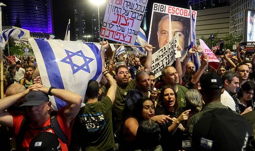 Hundreds protest against ultra-Orthodox military exemption law