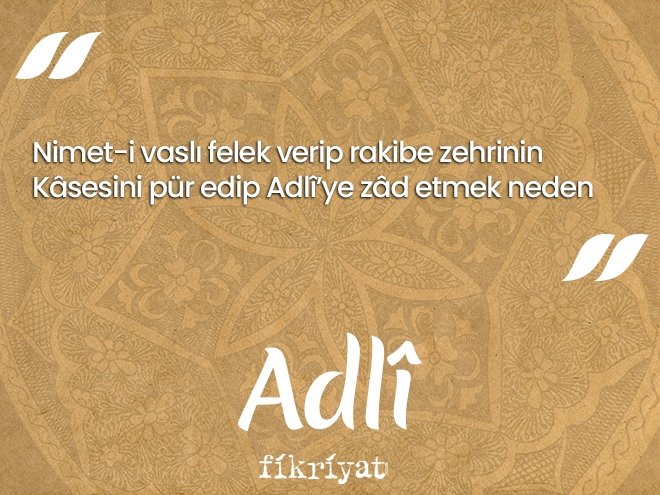 Adlî Divanı’ndan seçmeler