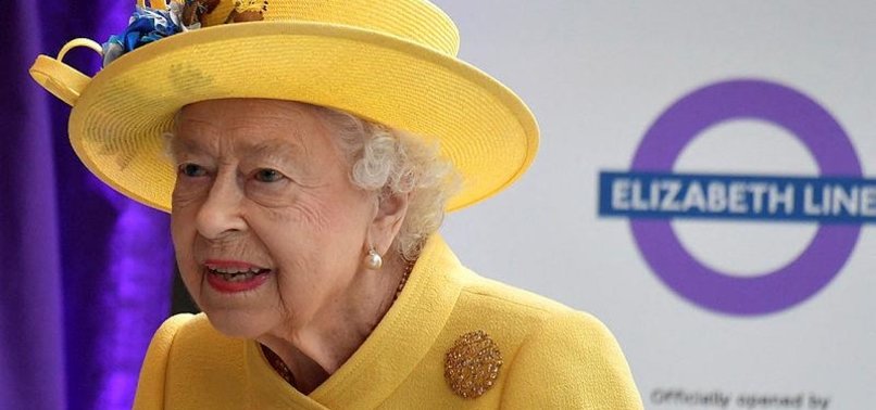 BRITAINS QUEEN ELIZABETH ATTENDS OPENING OF LONDON TRAIN LINE