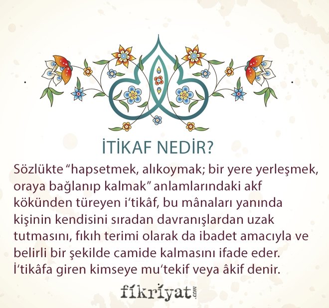 İTİKAF NEDİR?