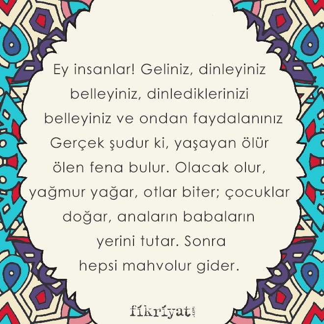 KUSS’UN MEŞHUR HUTBESİ