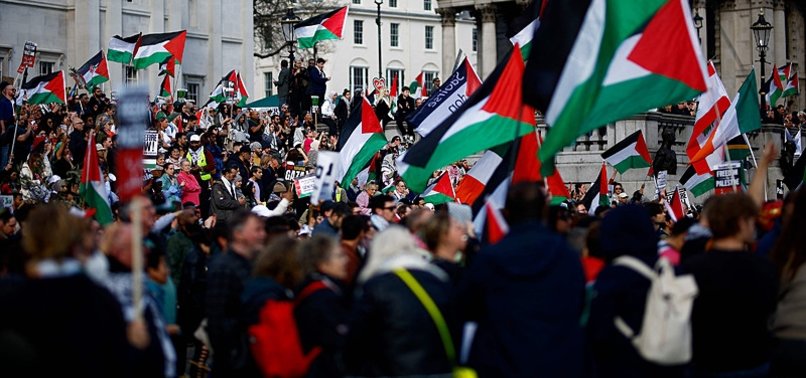 STOP THE GENOCIDE: THOUSANDS TAKE TO LONDON STREETS TO SHOW THEIR SOLIDARITY WITH GAZANS