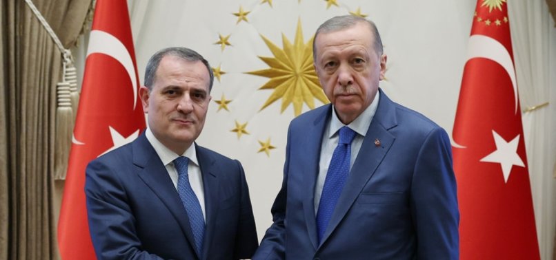 PRESIDENT ERDOĞAN RECEIVES AZERBAIJANI FOREIGN MINISTER IN ANKARA