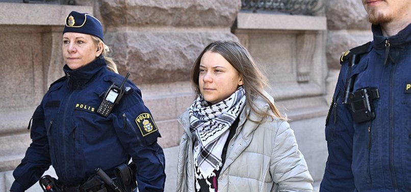 THUNBERG AND OTHER ACTIVISTS REMOVED FROM SWEDISH PARLIAMENT ENTRANCE