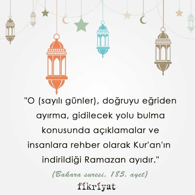 Rahmet ve mağfiret mevsimi Ramazan